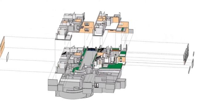 Modélisation d'une résidence en vue 3D #éclatée sous #Revit смотреть онлайн