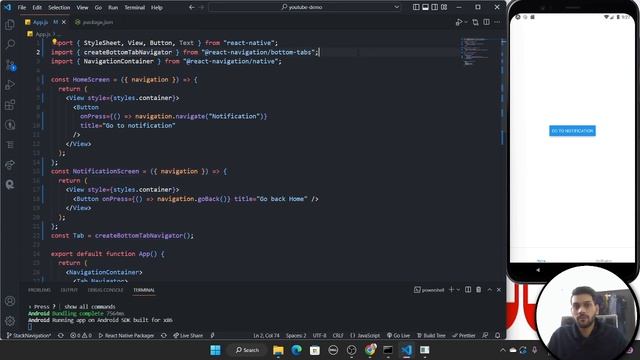 ?React Navigation Part-3 | Stack Navigation in React Native | React Native Navigation смотреть онлайн