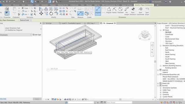 Dimensioning in 3D in Revit смотреть онлайн