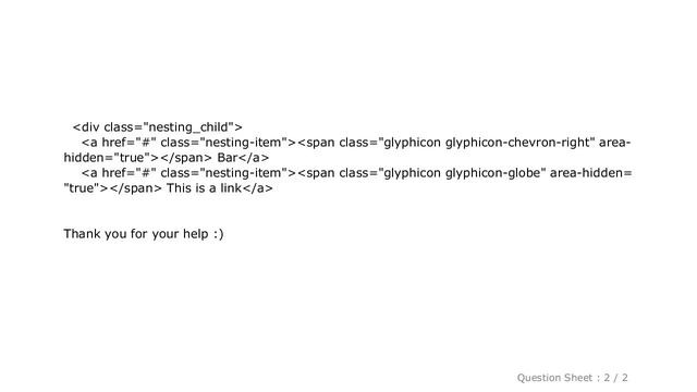 HTML : Show bootstrap glyphicon in link when hovering смотреть онлайн