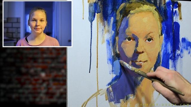 Как правильно писать портрет маслом? Урок с Сергеем Гусевым. смотреть онлайн