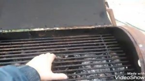 Мангал барбекю из бака водонагревателя,практически без сварки.