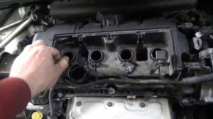 EP6 пежо 308 замена прокладки клапанной крышки.