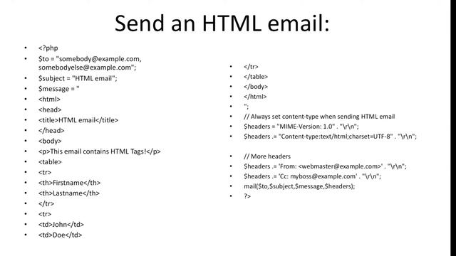 sending Email with PHP, Email with attachment -Handling Email with PHP смотреть онлайн