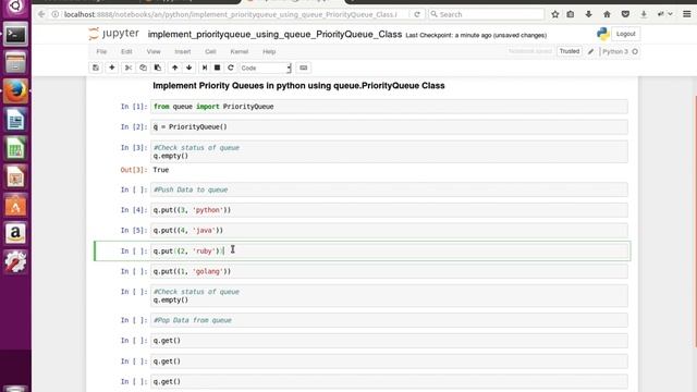 Implement Priority Queue in Python using queue.PriorityQueue смотреть онлайн