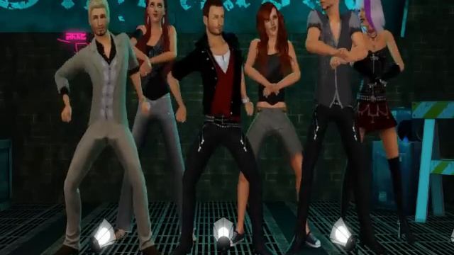 Sims 3 Mini Gangnam Style Dance смотреть онлайн