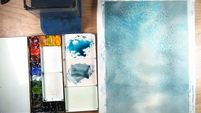 Tips for adding salt to watercolor (time lapse salt action!) смотреть онлайн