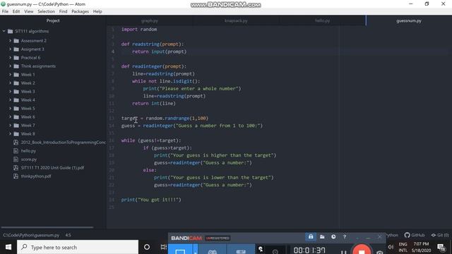 Guess Number Python смотреть онлайн