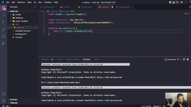 [Curso Criar Api com NodeJs + Dynamodb AWS] - 5- Criar conexão com Dynamodb e Criar Cryptojs смотреть онлайн