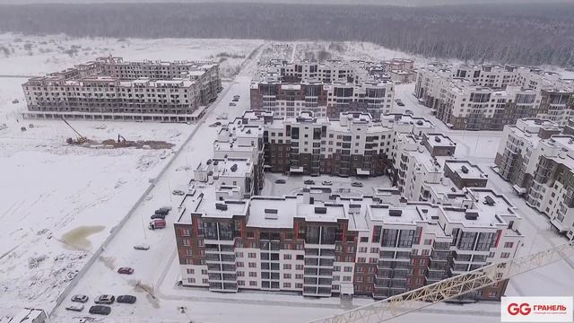 ЖК Императорские Мытищи — съёмка с воздуха (январь 2018) смотреть онлайн