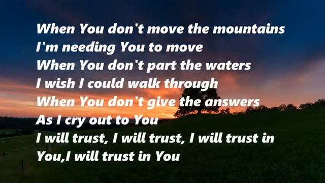 Lauren Daigle - Trust In You (lyrics) смотреть онлайн