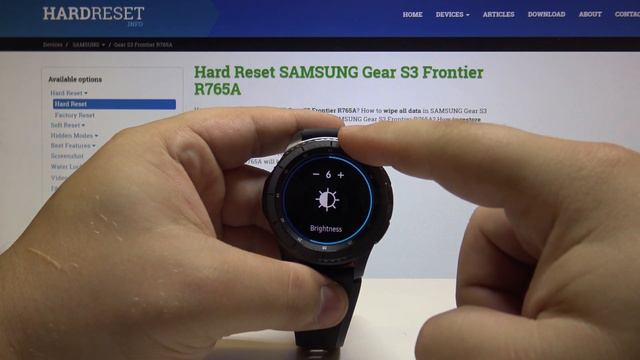 How to Adjust Display Intensity in SAMSUNG Gear S3 Frontier - Choose Brightness Level смотреть онлайн