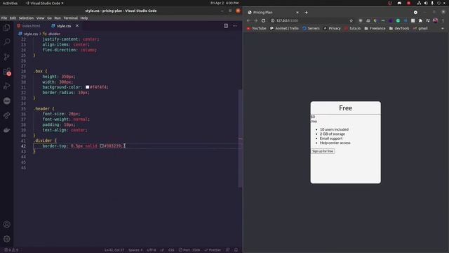 Pricing Plan HTML/CSS - Figma Design and Code смотреть онлайн