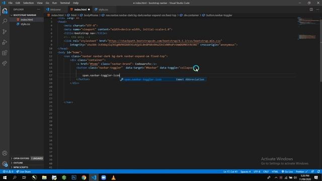 Responsive Navbar with bootstrap4 смотреть онлайн