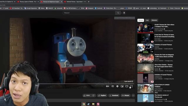 AWAL MULA CHOO CHOO CHARLES DARI VIDEO THOMAS INI!! React Thomas Spider Video [INDO] -Seram Cuy!! смотреть онлайн