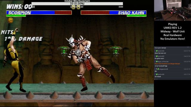 Playing Ultimate Mortal Kombat 3 On Real Hardware. смотреть онлайн
