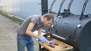 BBQ и смокер, как мы начали готовить мясо барбекю и рыбу. Классический техасский смокер.