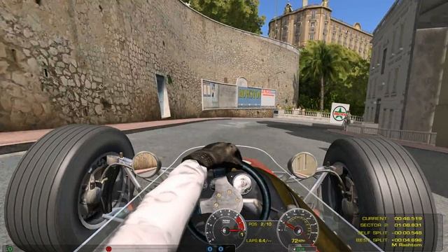 rFactor 2 | F2 | Monaco 1966 | 1:37.207 смотреть онлайн