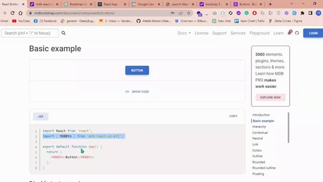 How to use MDB bootsrap in React js смотреть онлайн