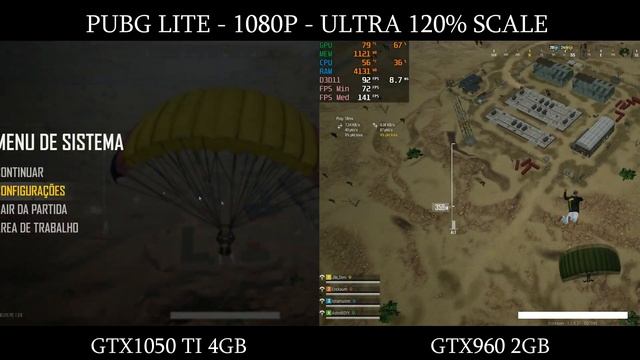 GTX1050TI vs GTX960 Em 6 jogos: PUBG, Fortnite, Forza Horizon 4, etc... смотреть онлайн