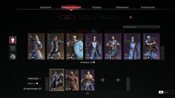 Conqueror's Blade/Мета отчет/Самый сильный сетап в игре/Season XII/Особенности/Лидерство/4K.