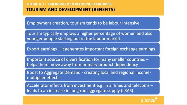 Tourism - Economic Growth and Development: A Level and IB Economics смотреть онлайн
