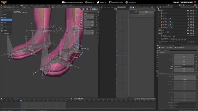 Character Rigging in Blender 7 - Creating an Advanced IK Foot Rig смотреть онлайн