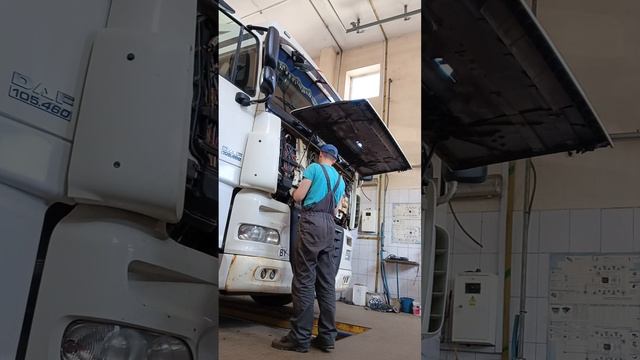 Неисправность проводки датчика давления воздуха DAF105 смотреть онлайн