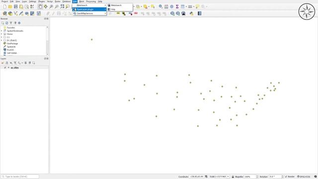 Importing Excel coordinates into QGIS смотреть онлайн