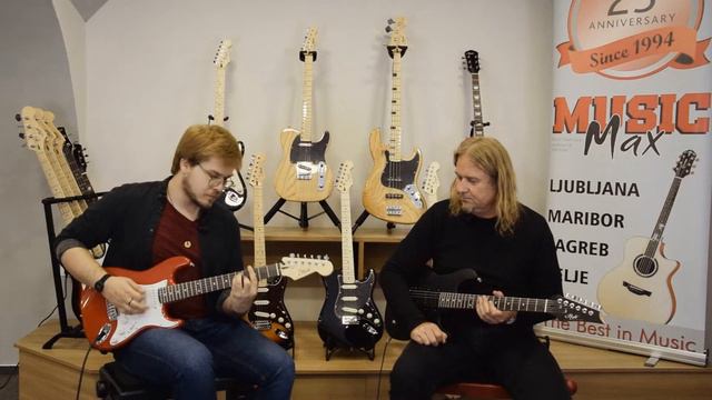 Electric Guitar Flight EST 11 V2 MINI RED and FLIGHT EIB-10 BLK Presentation смотреть онлайн