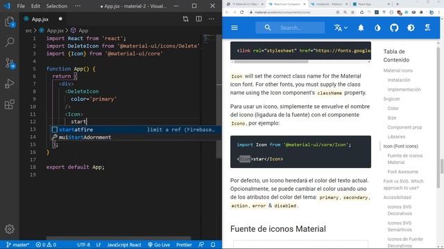 Curso Material UI #03 Iconos [ React js con Material Design ] смотреть онлайн