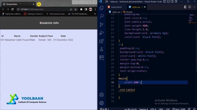 HTML TABLE STRUCTURE WITH CSS DESIGN смотреть онлайн