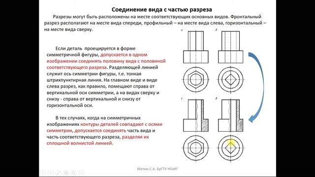 Виды. Простые разрезы