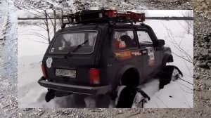 #30. Нива на гусеницах по снегу [АВТО 4x4]