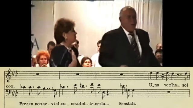 Stoyan Popov and Maria Belcheva - Il trovatore duet (with score) смотреть онлайн