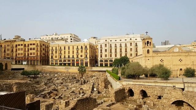 Утренняя прогулка по Бейруту, Голубиные скалы и площадь звезды. Ливан. День 2, часть 1