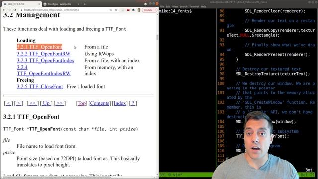[Ep. 22] True Type Fonts (ttf) in Simple DirectMedia Layer | Introduction to SDL2 смотреть онлайн