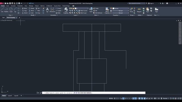 AutoCAD Basic 2D Practice Drawings | Part 1/3 | ENGLISH | HATCH Creation | Complete Tutorial Series смотреть онлайн