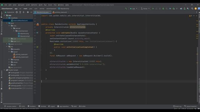 Подключения рекламы от яндекса в Android Studio смотреть онлайн