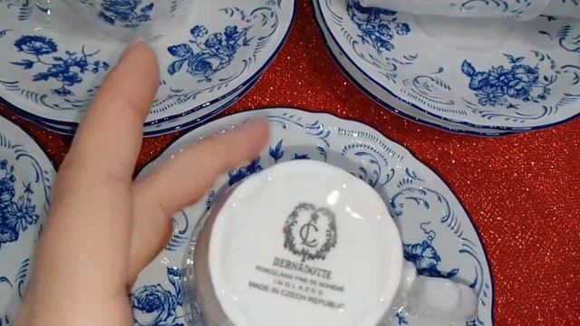 Набор чайных пар 230 мл 6 шт высокие  Thun 