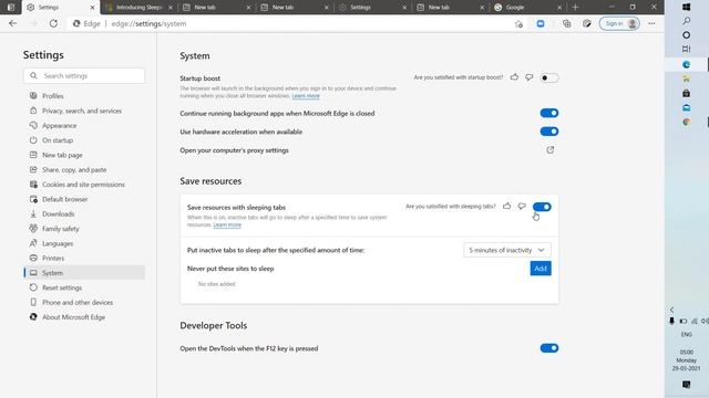 Enable Sleeping Tabs in Microsoft Edge Delivering better browser performance смотреть онлайн