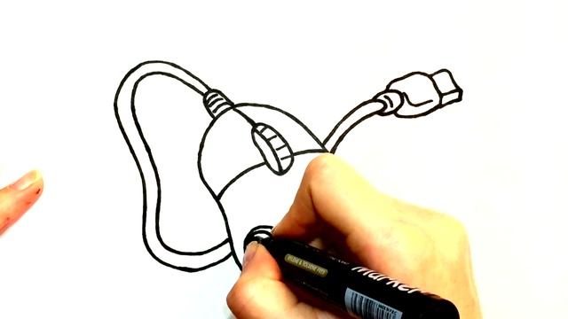 How to Draw a Kawaii Computer Mouse...Как Нарисовать Кавайную Компьютерную Мышку смотреть онлайн