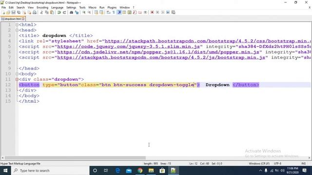 Bootstrap tutorial in bangla dropdown смотреть онлайн