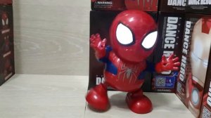 Интерактивная игрушка танцующий супер герой робот трансформер Dance Hero Spyderman