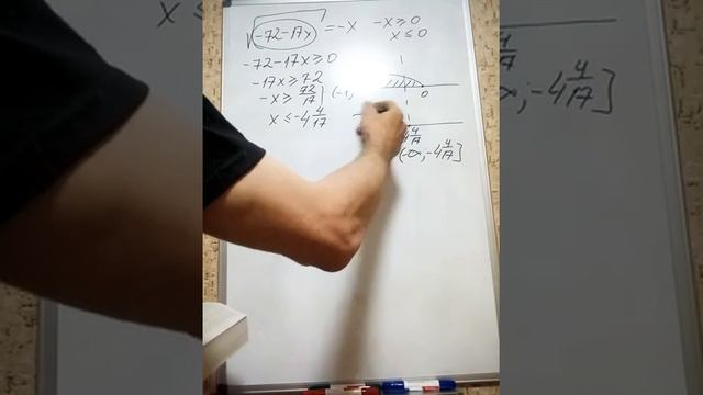Решить уравнение sqrt(-72-17x)=-x смотреть онлайн