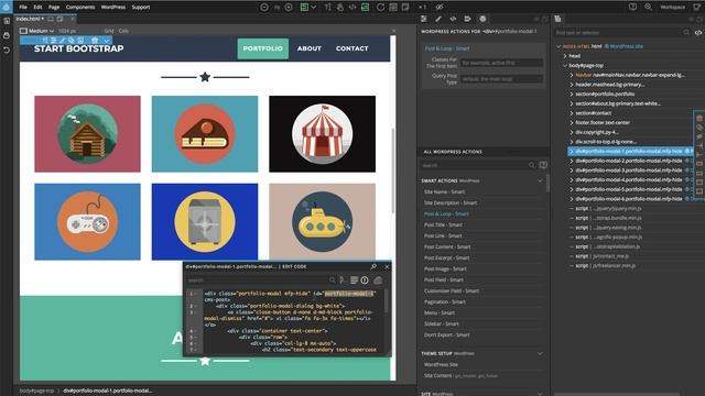 4. The Portfolio Section - Create a Portfolio WordPress Theme - Tutorial смотреть онлайн