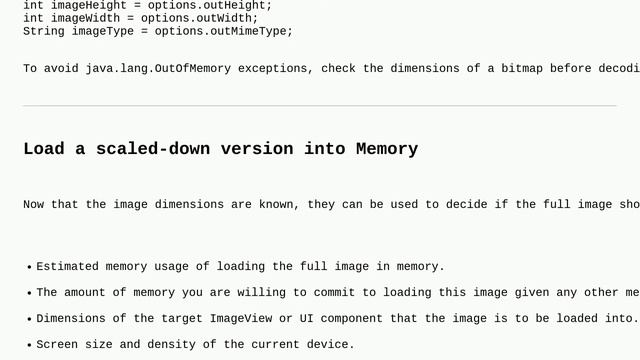 Strange OutOfMemory issue while loading an image to a Bitmap object смотреть онлайн