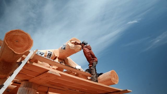 Скульптура в бревне! Белка +Сапсан ! Мастер -резчик за работой! Реализм!