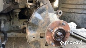 Замена подшипника передней ступицы Mazda 6 gh #mazda