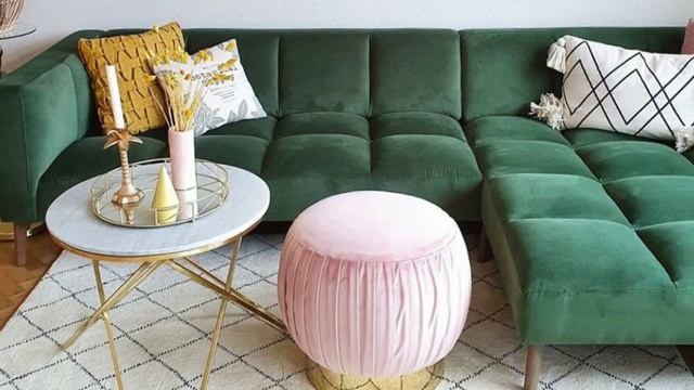 How To Design And Decor Your Livingspace With Shades Of Green | Green Couch Ideas For Inspiration смотреть онлайн
